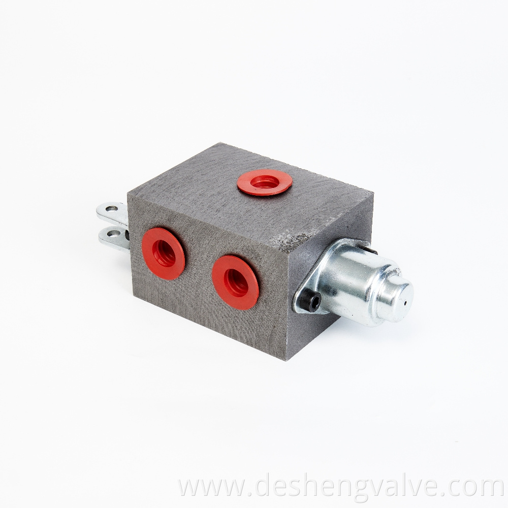 Three Way Monomer Type Positioning Oil Line Manual Directional Valve